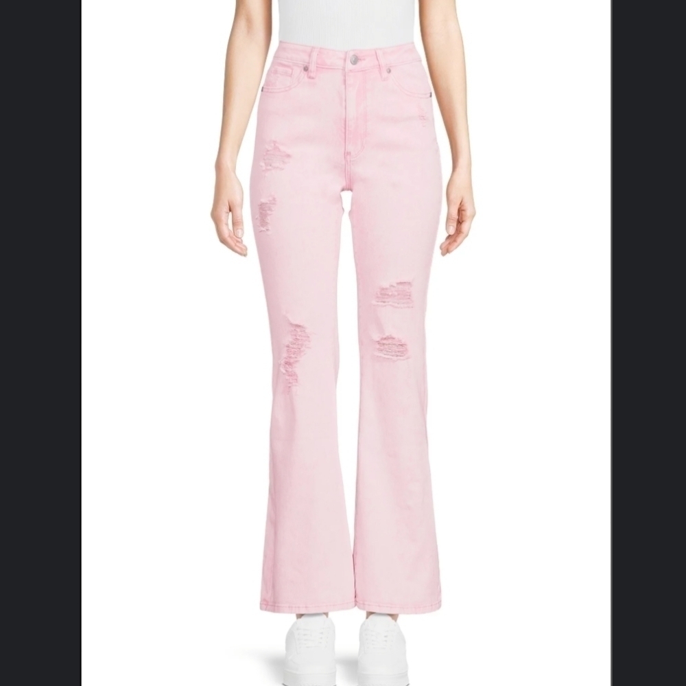 Madden NYC super high rise flare leg jeans